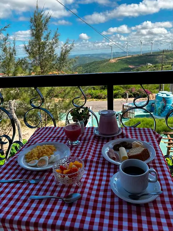 Suíte Bounganille | Varanda Café da Manhã | Loft Vista da Serra